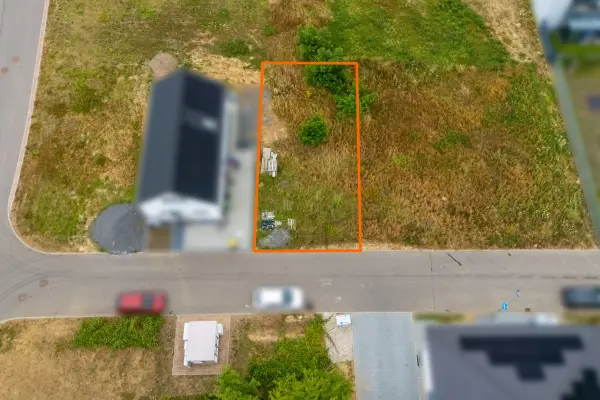 Luftansicht Flurstückmarkierung