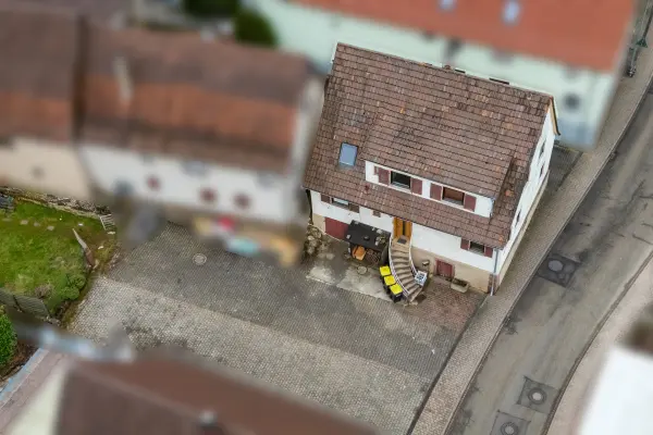 Luftansicht Gebäude