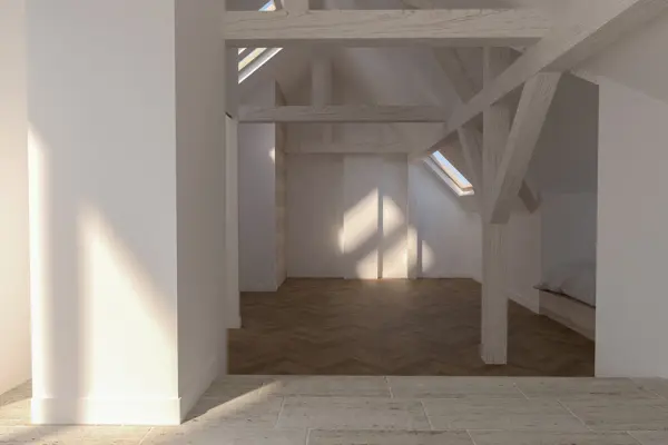 Bsp Ausbau DG der Immobilie: Stilvolle 2,5-Zimmer-Altbauwohnung mit hochwertiger Ausstattung und Ausbaureserve im DG! (Foto)