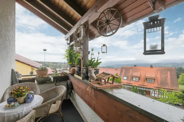 Balkon der Immobilie: Attraktive 1-Zi.-ETW - Ruhiges Wohnen unter dem Dach (Foto)