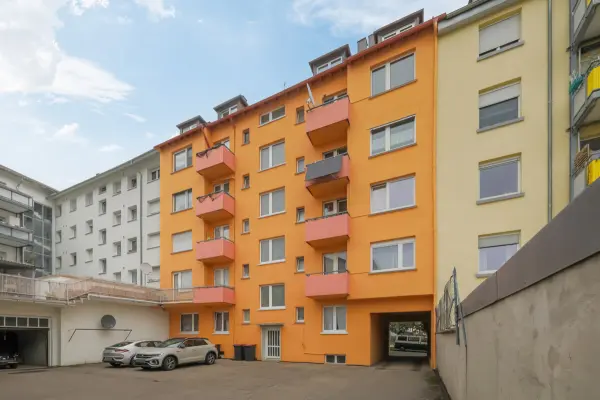 Ansicht Mehrfamilienhaus  der Immobilie: Entwicklungspotenzial in der Pforzheimer Nordstadt – mit zusätzlicher Renditeoption (Foto)