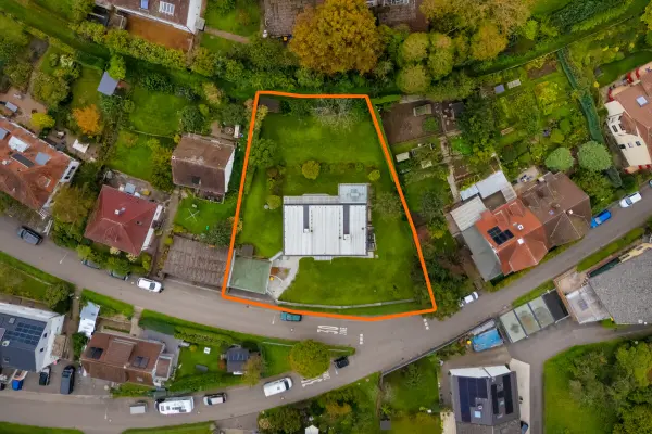 Luftansicht der Immobilie: Einzigartig Wohnen! (Foto)