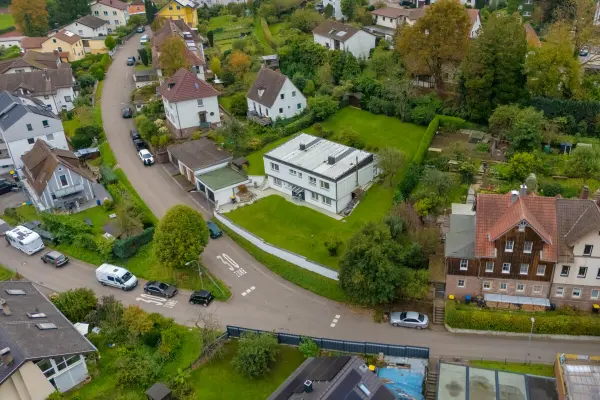 Luftansicht der Immobilie: Einzigartig Wohnen! (Foto)